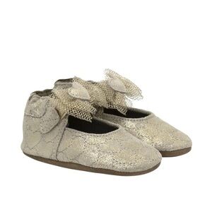 Robeez Shimmering Gold Baby Shoes